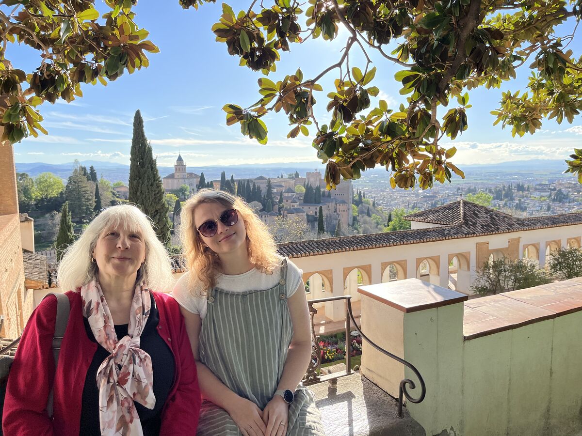 Watercolor artist at work